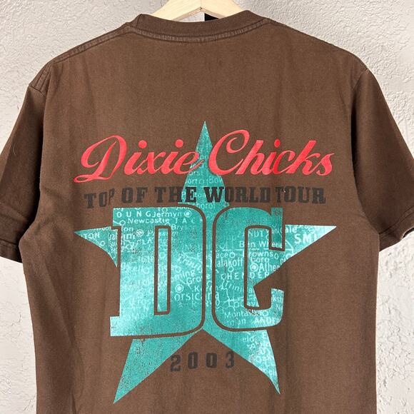 Dixie Chicks Y2K 2003 Top Of The World Tour Medium Band Tee - Picture 5 of 5